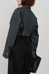 snow denim blouson