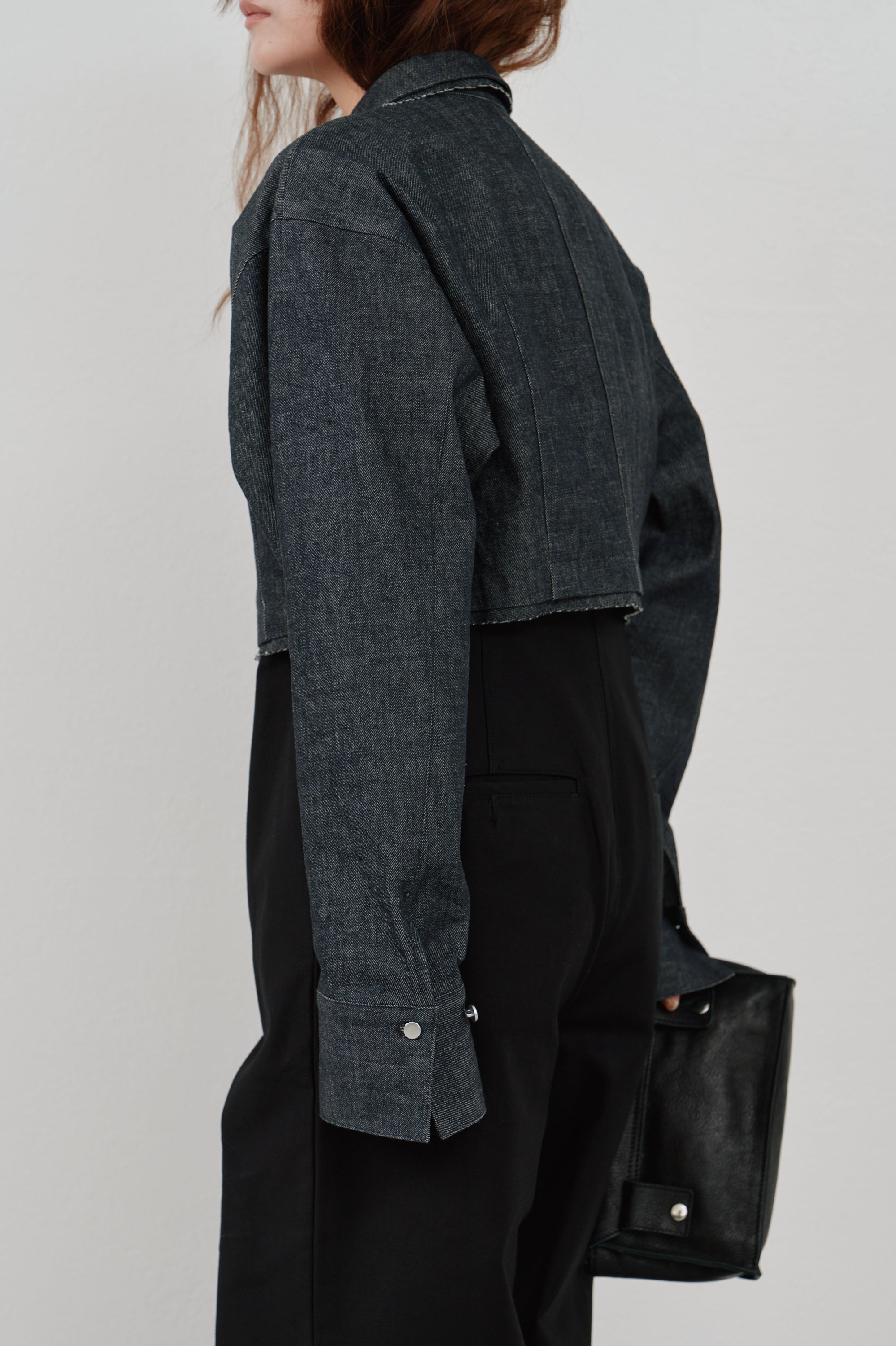 snow denim blouson