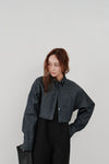 snow denim blouson