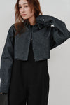 snow denim blouson