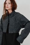 snow denim blouson