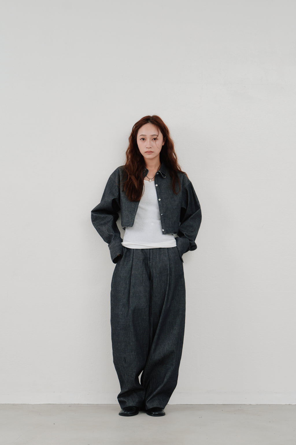 snow denim pants