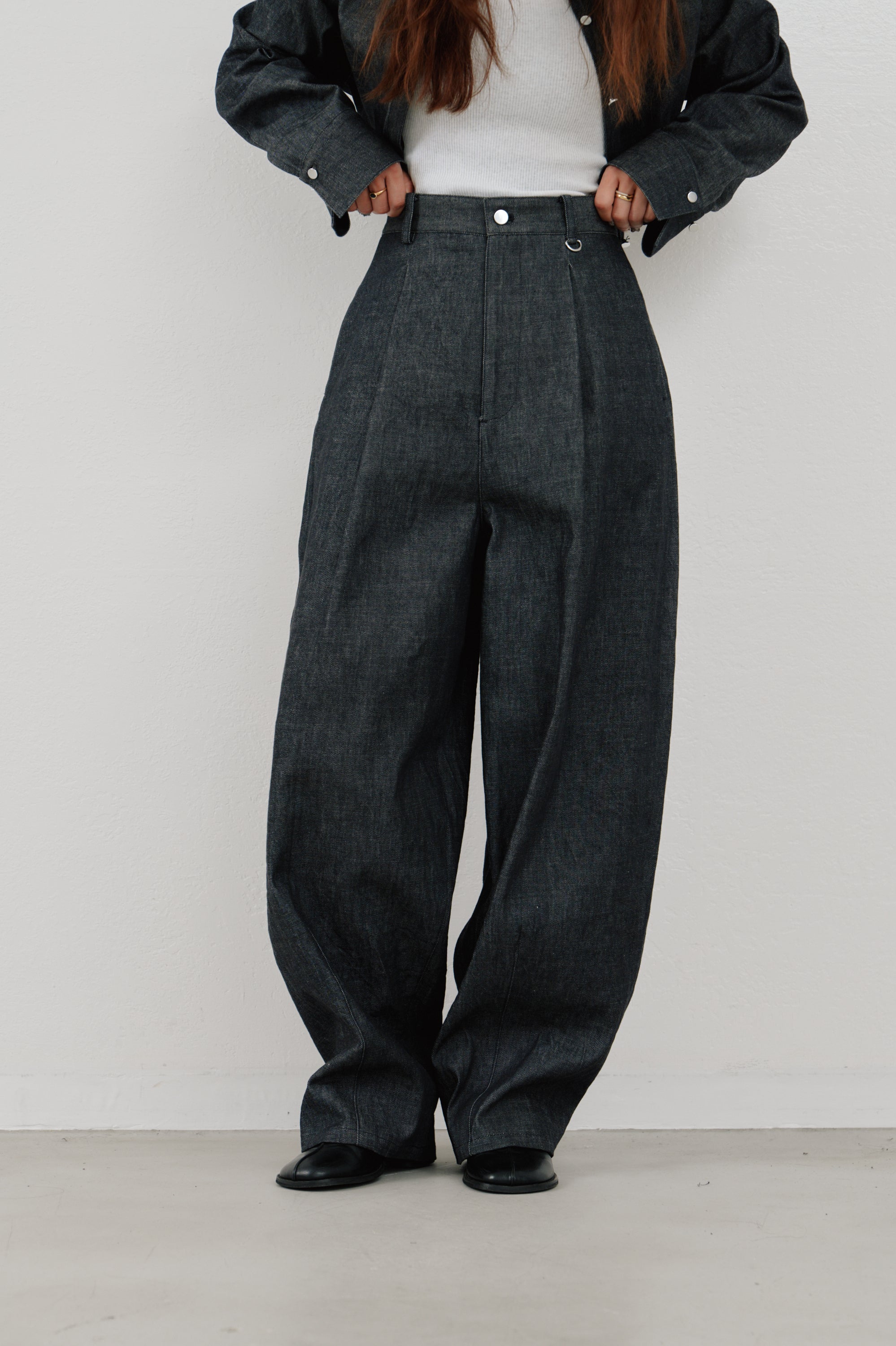 snow denim pants