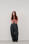 cropped sheer knit cardigan