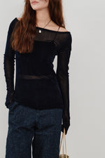 画像をギャラリービューアに読み込む, flocky tulle top
