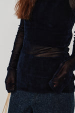 画像をギャラリービューアに読み込む, flocky tulle top
