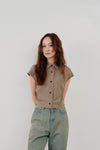 cut off cropped shirt