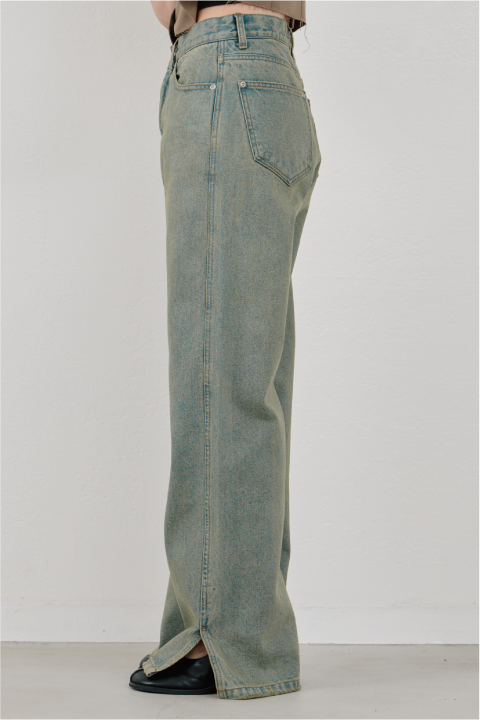side hem slit denim - Hella (ヘラ）公式通販サイト