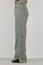 画像をギャラリービューアに読み込む, side hem slit denim
