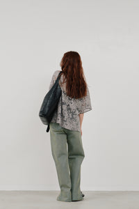 rascel lace half sleeve top