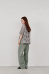 rascel lace half sleeve top