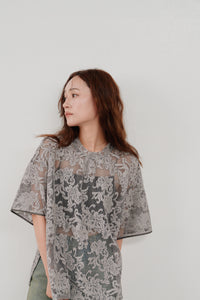 rascel lace half sleeve top