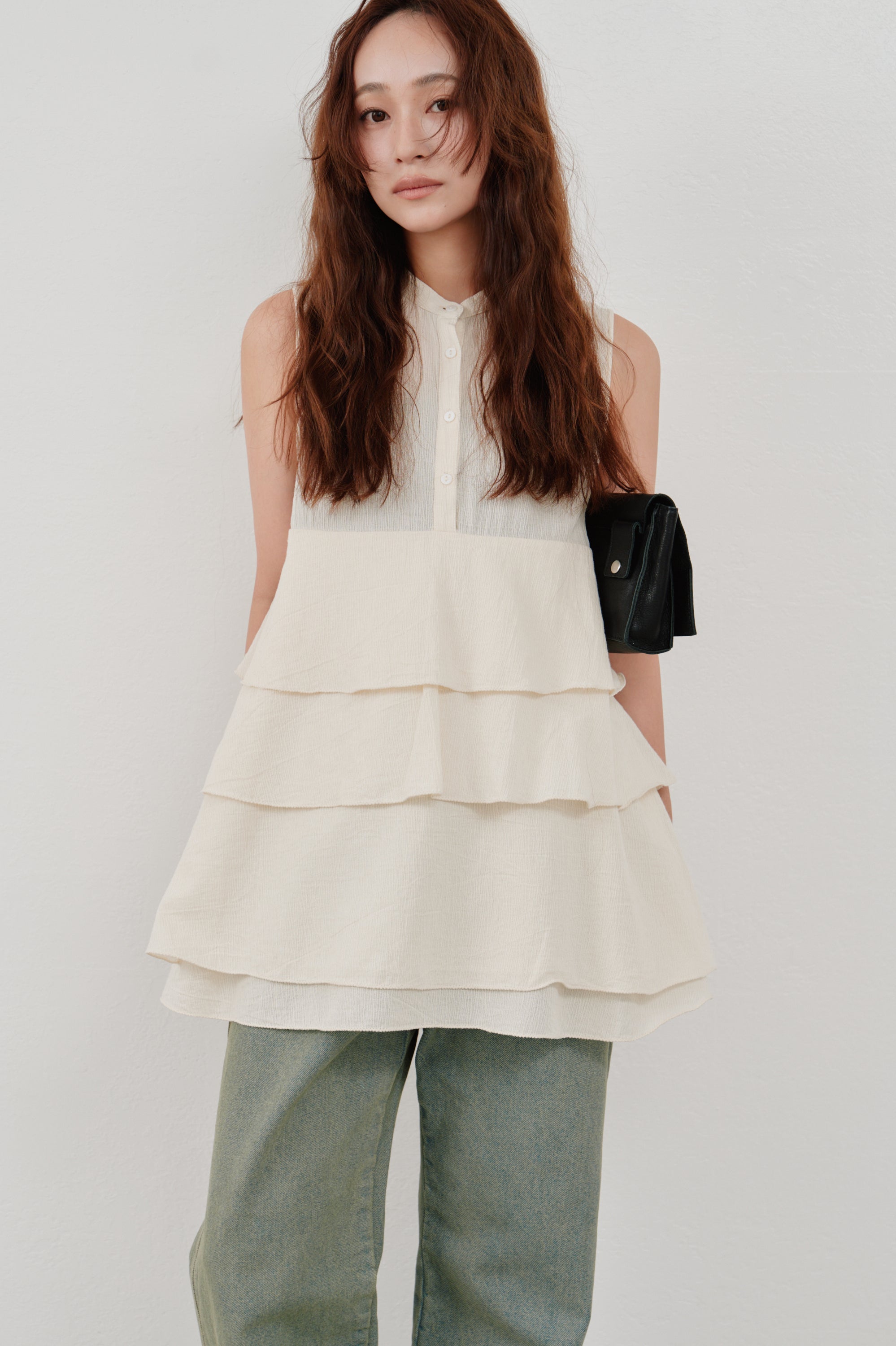 cotton crepe layer top - Hella (ヘラ）公式通販サイト