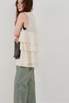 cotton crepe layer top