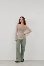 画像をギャラリービューアに読み込む, flocky tulle top
