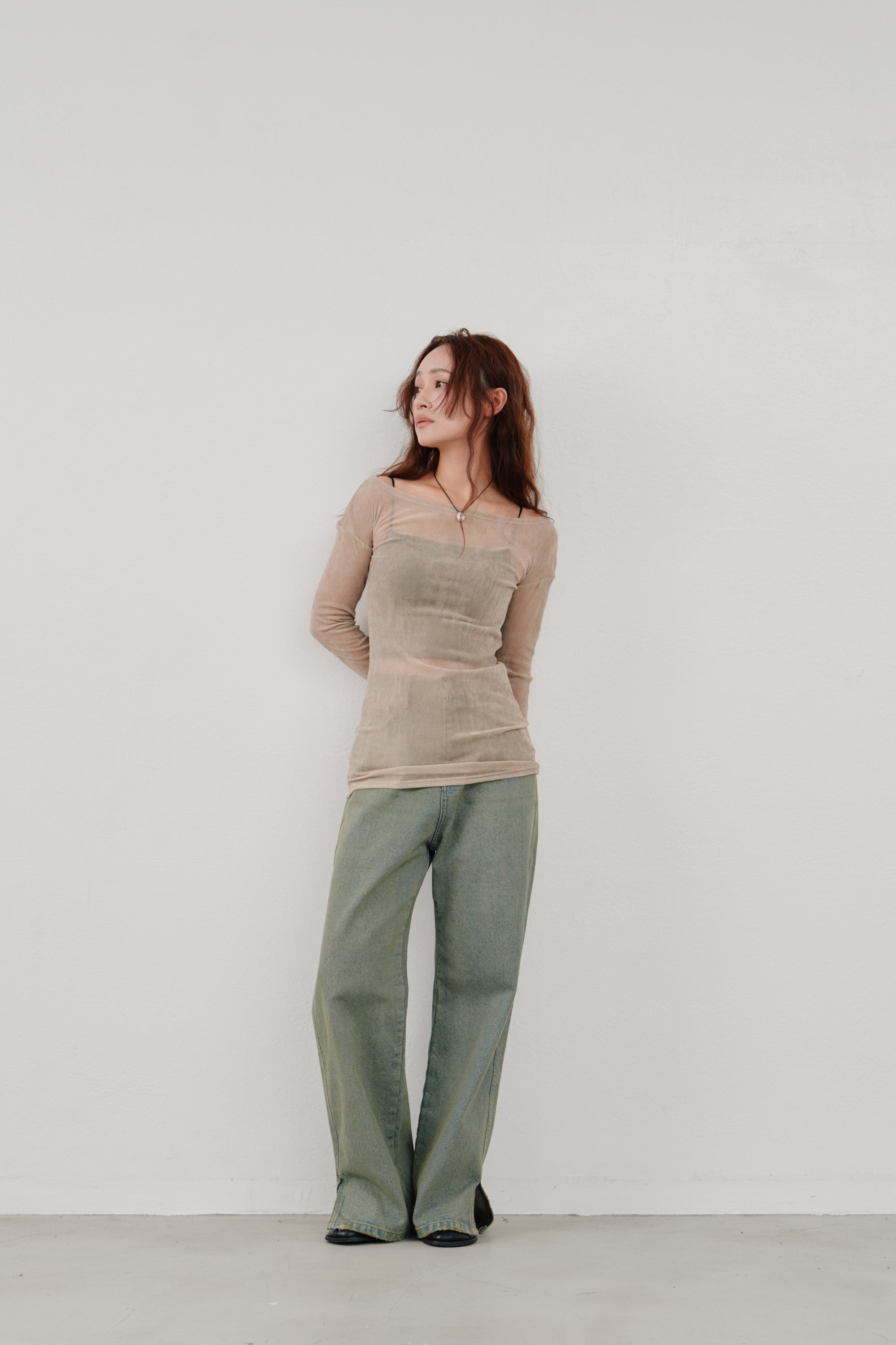 flocky tulle top - Hella (ヘラ）公式通販サイト