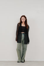 画像をギャラリービューアに読み込む, side hem slit denim

