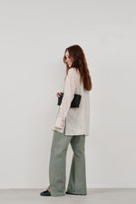 画像をギャラリービューアに読み込む, cut jacquard long shirt
