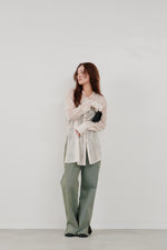 画像をギャラリービューアに読み込む, cut jacquard long shirt
