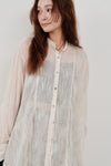 cut jacquard long shirt