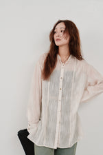 画像をギャラリービューアに読み込む, cut jacquard long shirt
