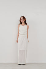 画像をギャラリービューアに読み込む, sheer pencil skirt
