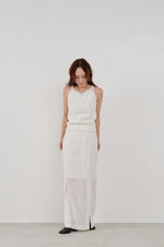 画像をギャラリービューアに読み込む, sheer pencil skirt
