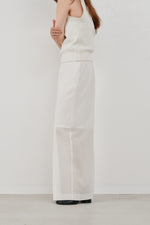 画像をギャラリービューアに読み込む, sheer pencil skirt
