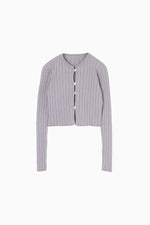 画像をギャラリービューアに読み込む, CROPPED RIB CARDIGAN
