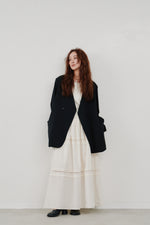 画像をギャラリービューアに読み込む, double button no collar jacket
