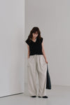 drawstring gloss pants