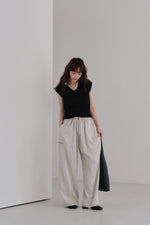 画像をギャラリービューアに読み込む, drawstring gloss pants

