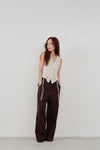 pintuck wide pants