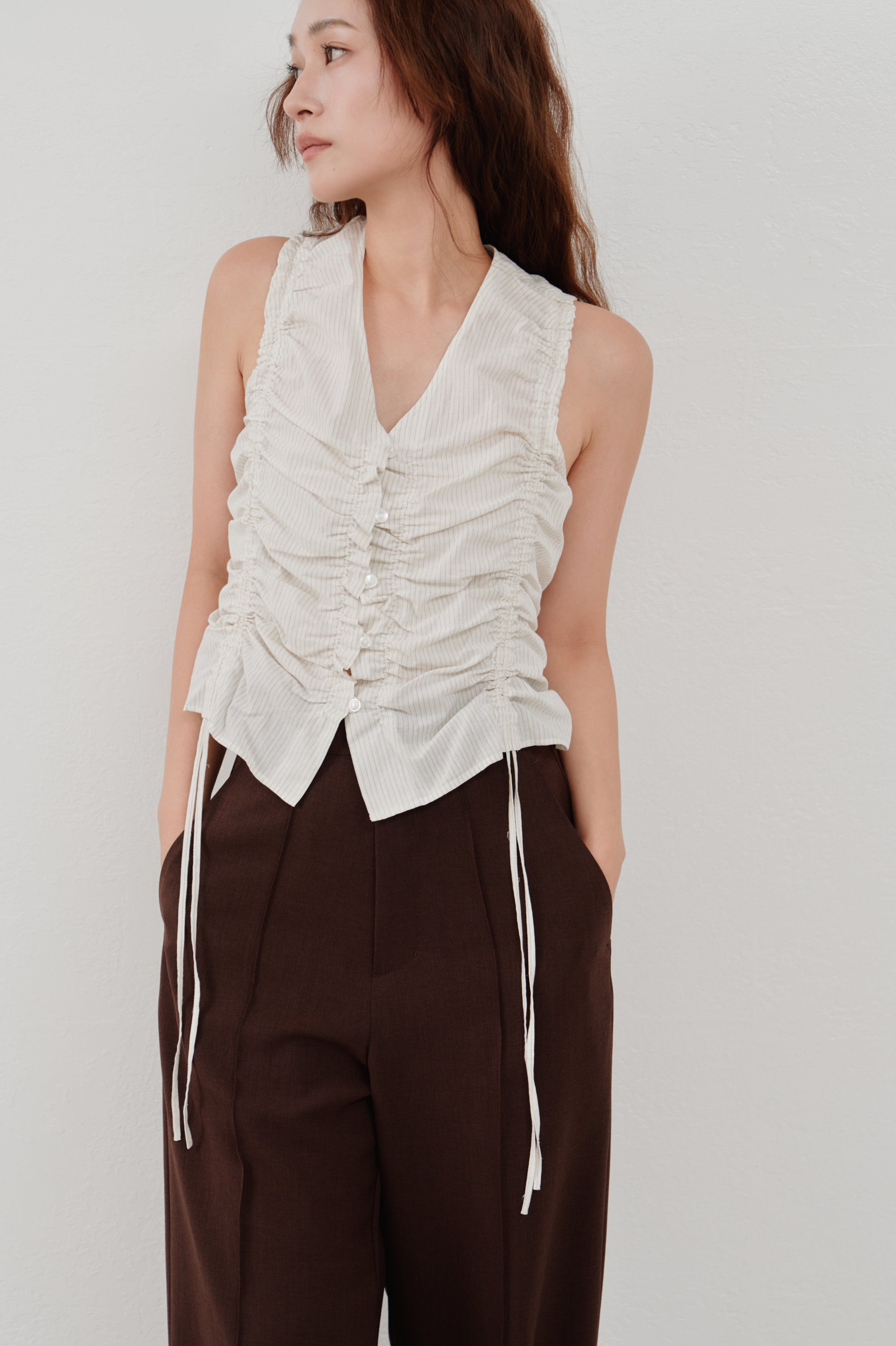 gather stripe top