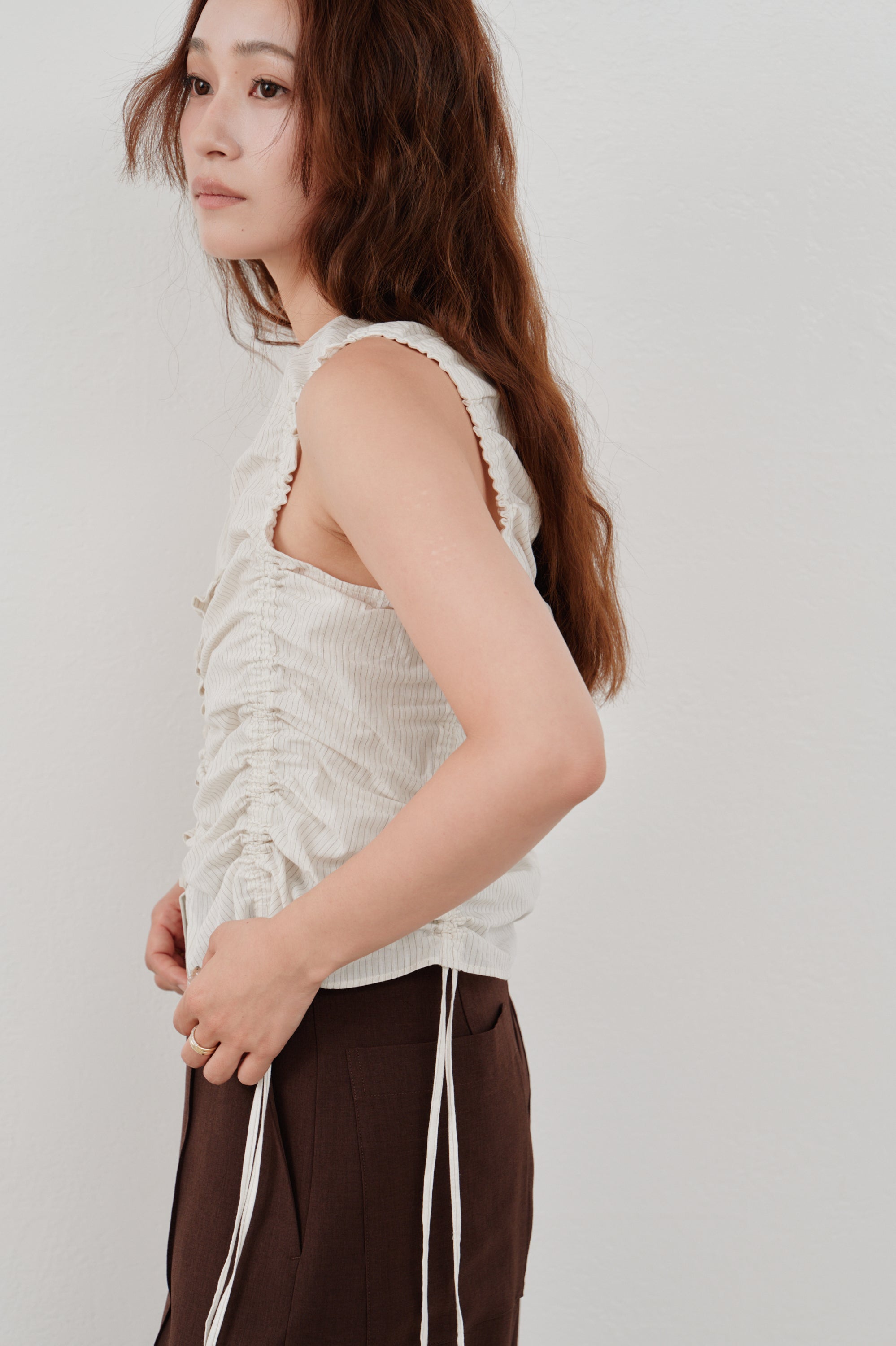 gather stripe top