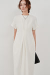 front tuck cocoon dress