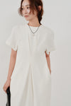 front tuck cocoon dress