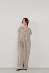 wide tuck jumpsuit