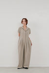 wide tuck jumpsuit