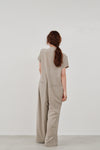wide tuck jumpsuit