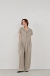 wide tuck jumpsuit