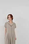 wide tuck jumpsuit