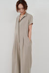 wide tuck jumpsuit
