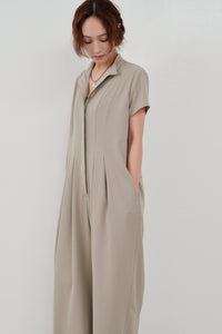 wide tuck jumpsuit