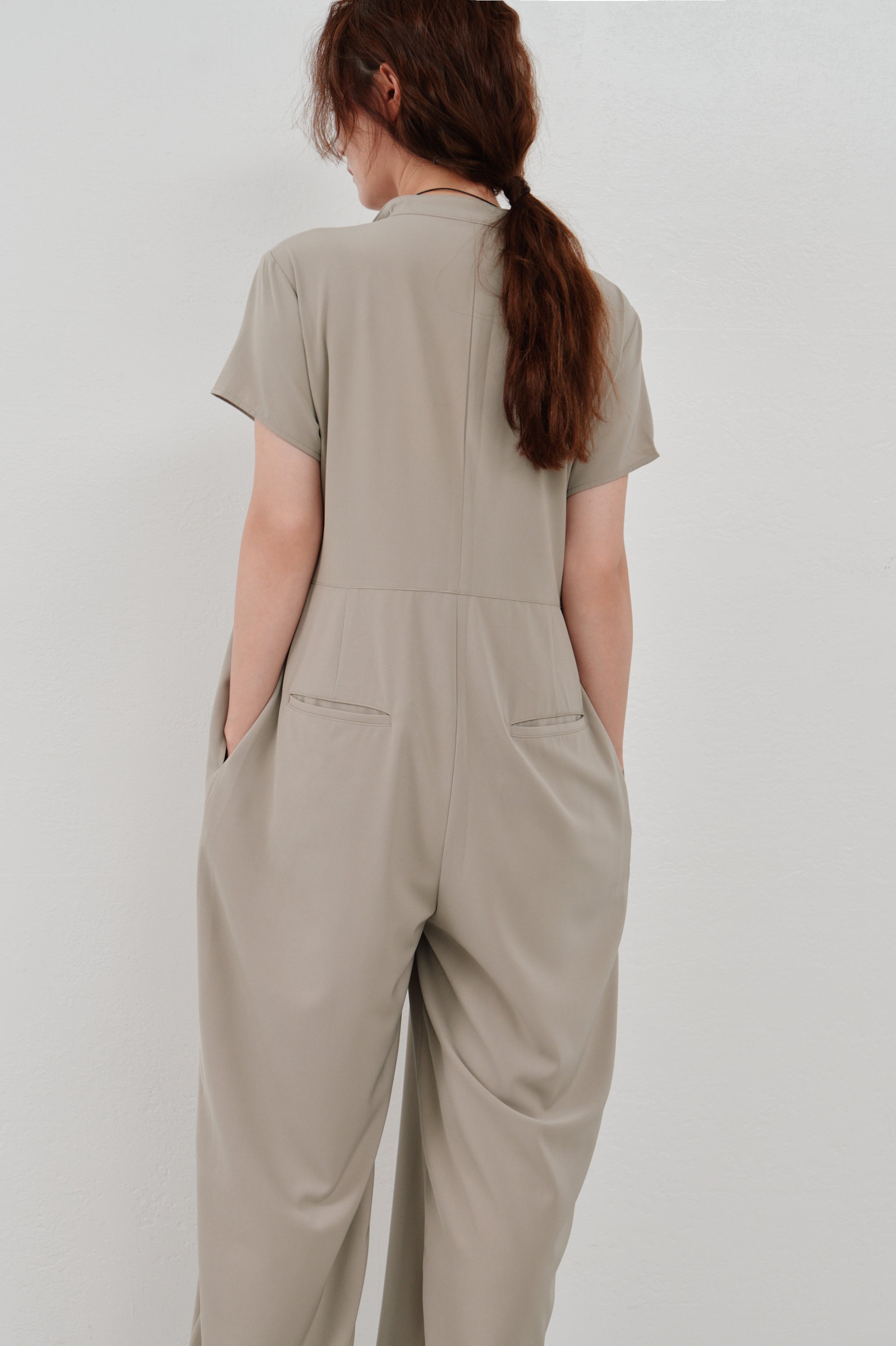 wide tuck jumpsuit