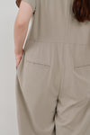 wide tuck jumpsuit