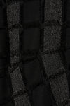 cut jacquard patchwork dress