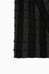 cut jacquard patchwork dress