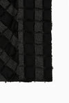 cut jacquard patchwork dress