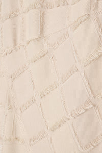 cut jacquard patchwork dress